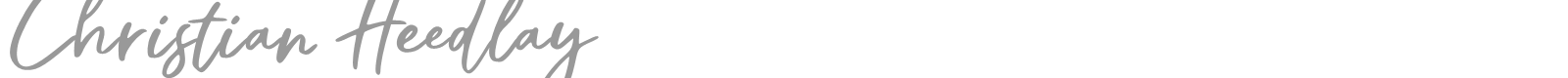 Christian Heedlay font preview